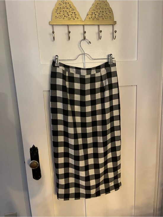 Who What Wear Dresses & Skirts - Who What Wear Black and White Check Pencil Skirt